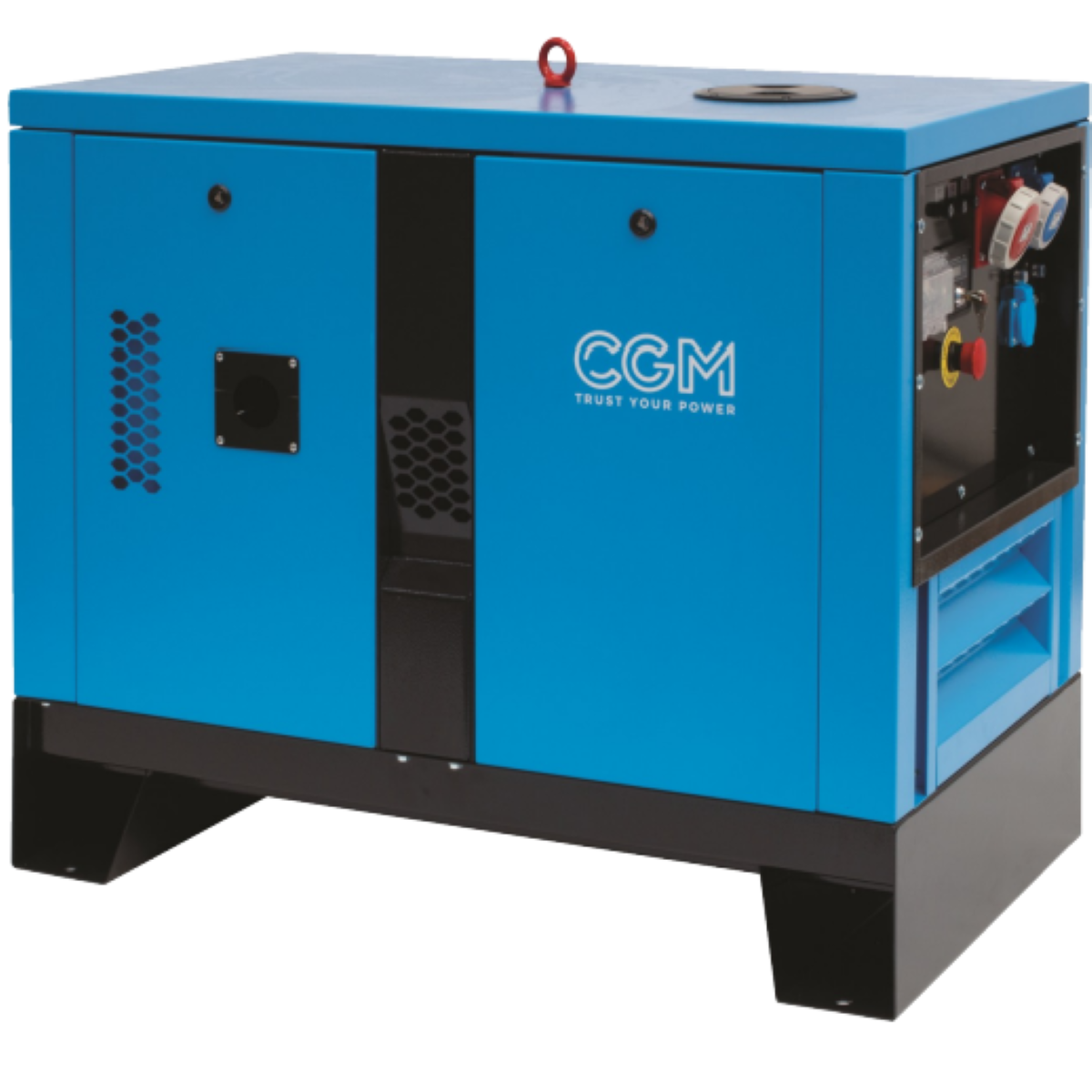 Quiet portable genset 4,4 kVA / 3,5 kW, 400V, electric start