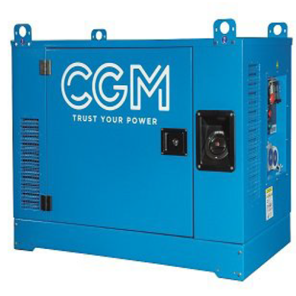 Quiet portable genset 12 kVA / 10,8 kW, 230V, electric start