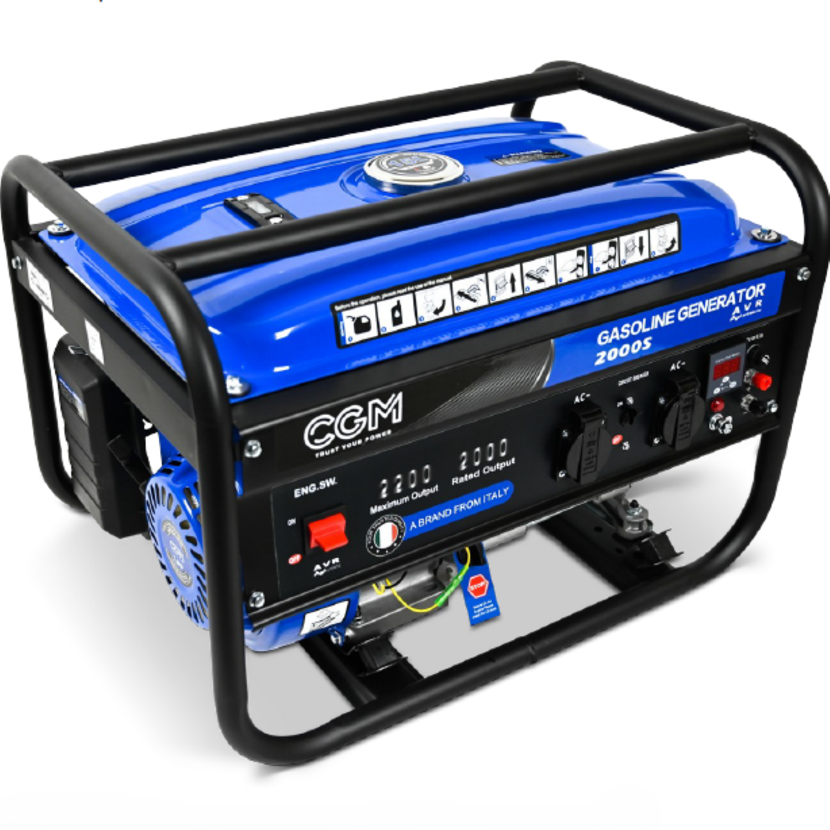 Super Power portable genset 2.2 kVA / 2,2 kW, 230V, manual start