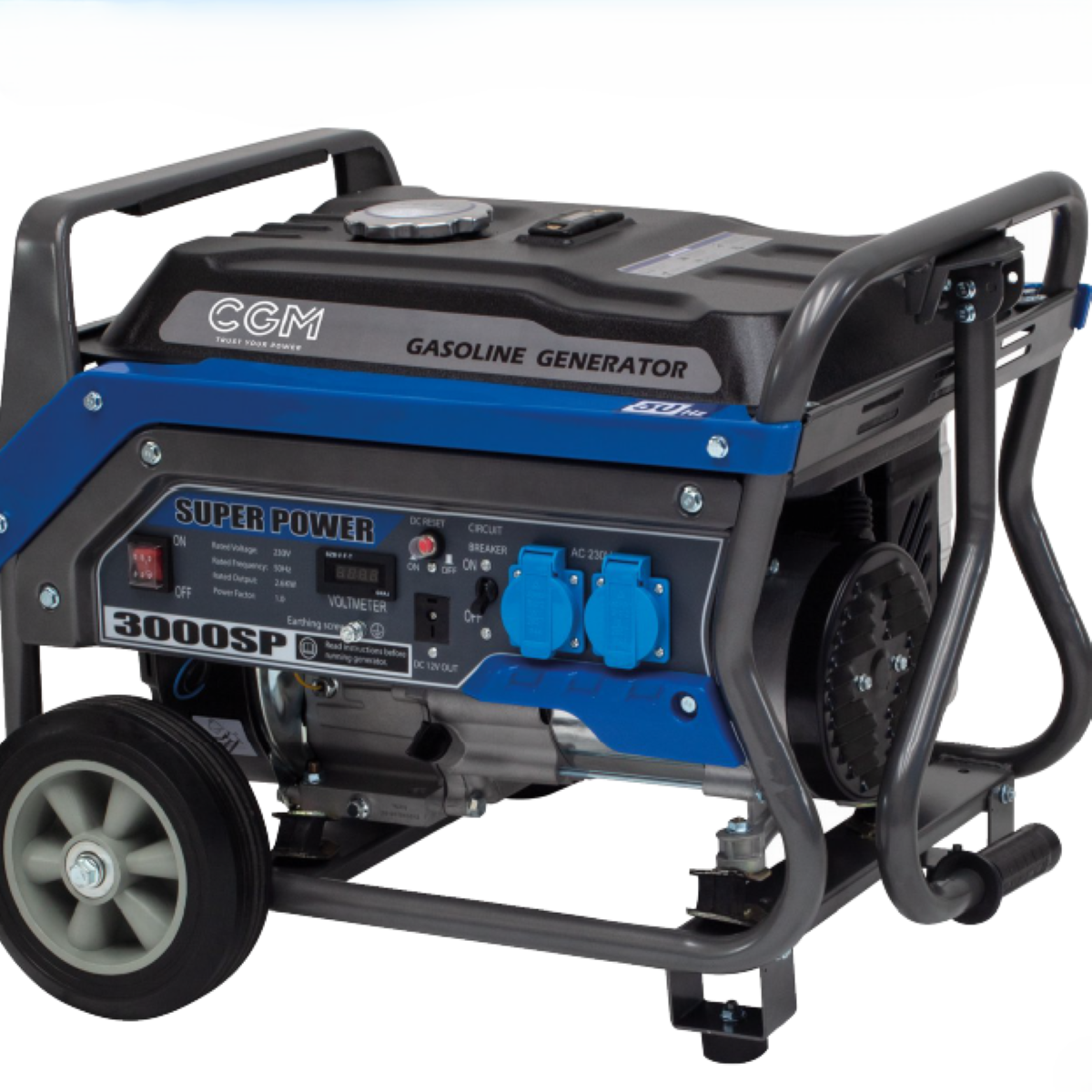 Super Power portable genset 3 kVA / 2,7 kW, 230V, manual start