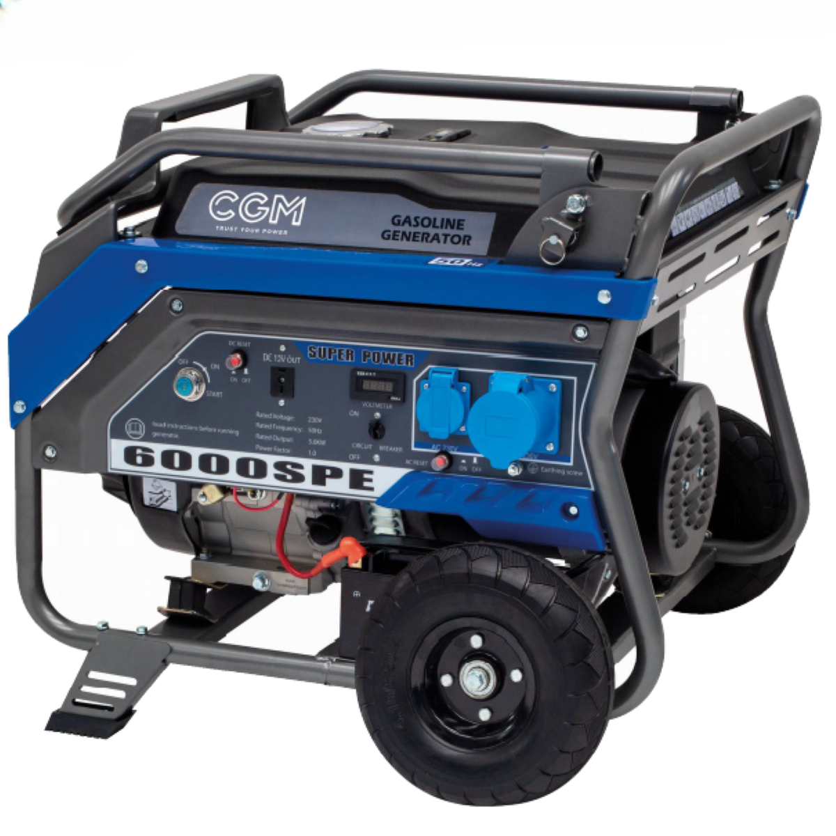 Super Power portable genset 6 kVA / 5,4 kW, 230V, electric start