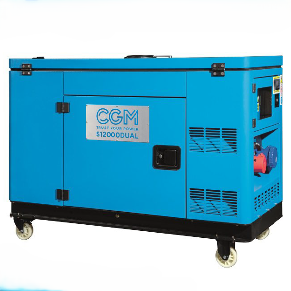 Super Power Diesel portable genset DUAL13,2 kVA / 10,6 kW, 400V,  9,9 kVA / 8,9 kW, 230V, electric start